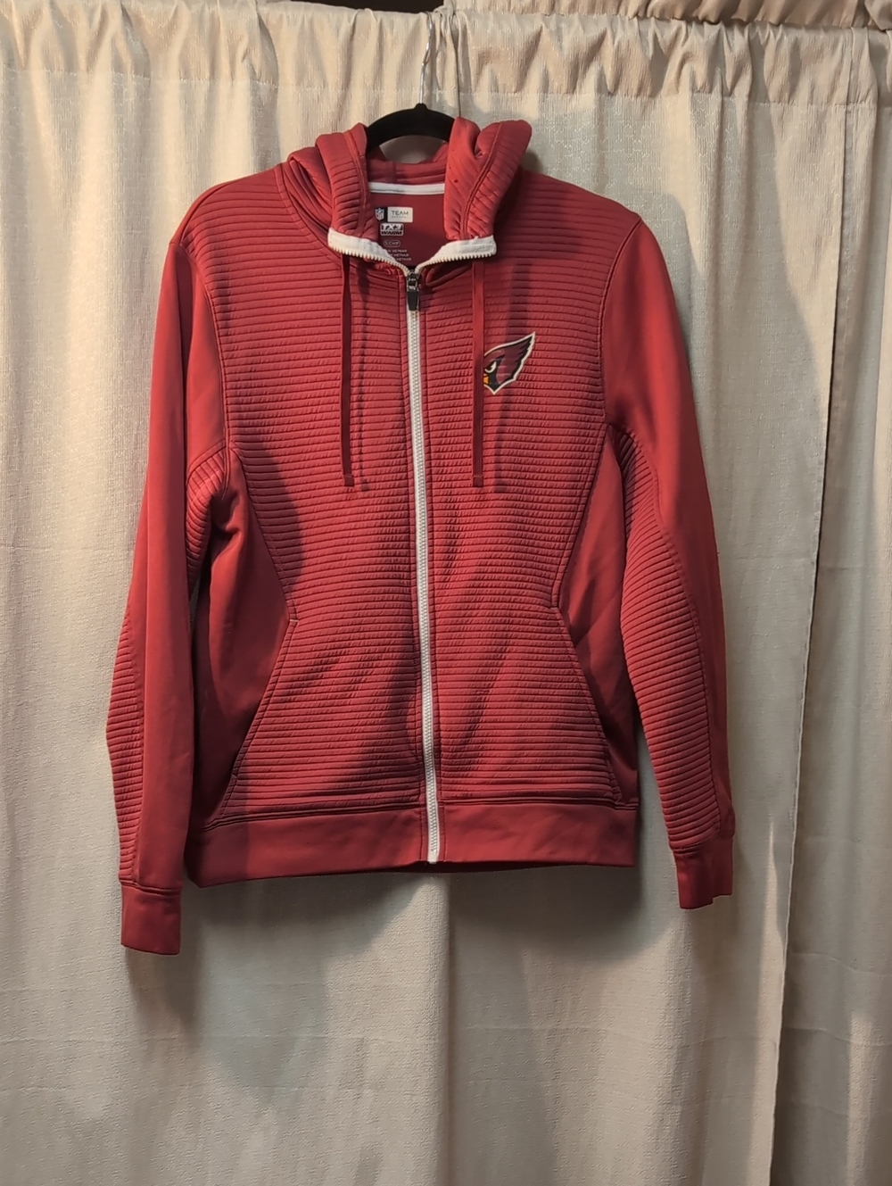 NFL Team Apparel | Arizona Cardinals Textured Full-Zip Hoodie